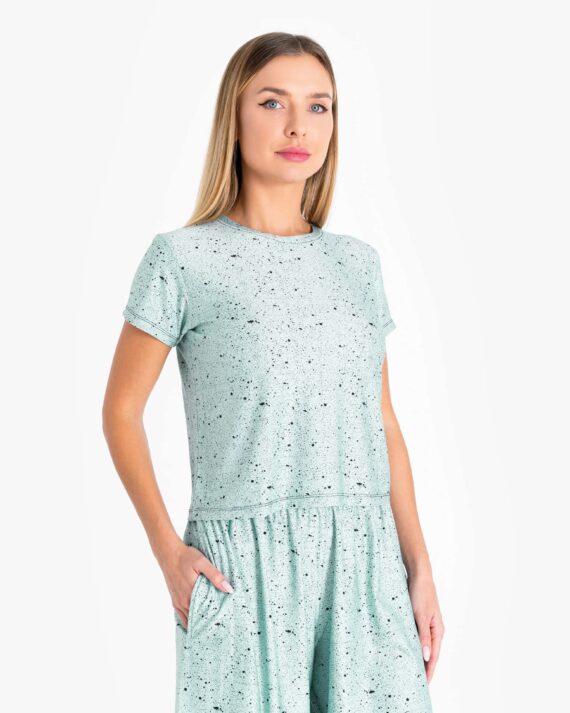 The “Dots” Texture T-shirt – Pistachio