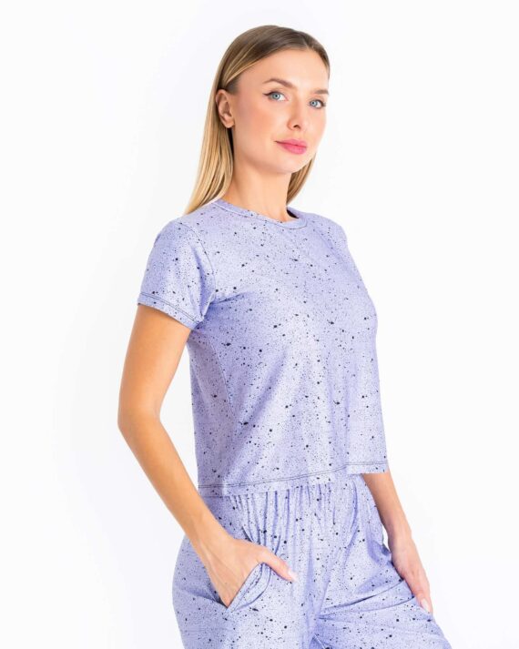 The “Dots” Texture T-shirt – Lavender