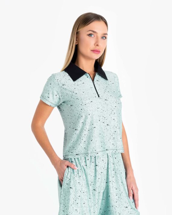 The “Dots” Polo – Pistachio