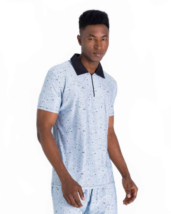 The “Dots” Polo – Light Blue