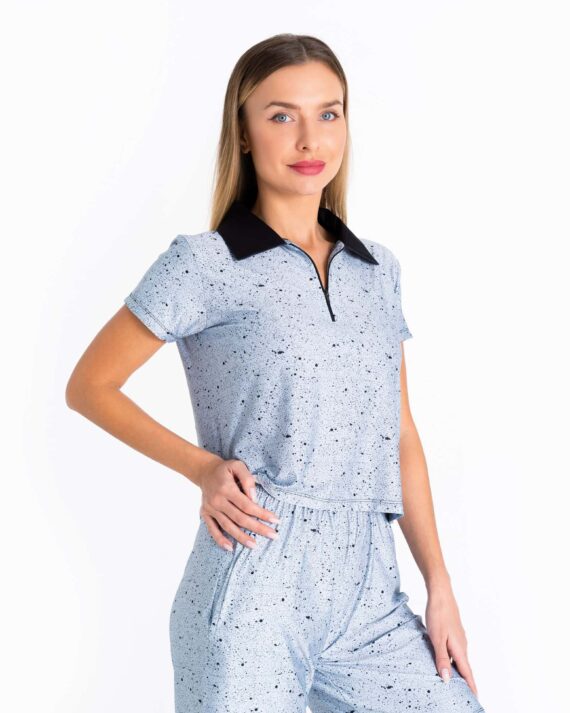 The “Dots” Polo – Light Blue