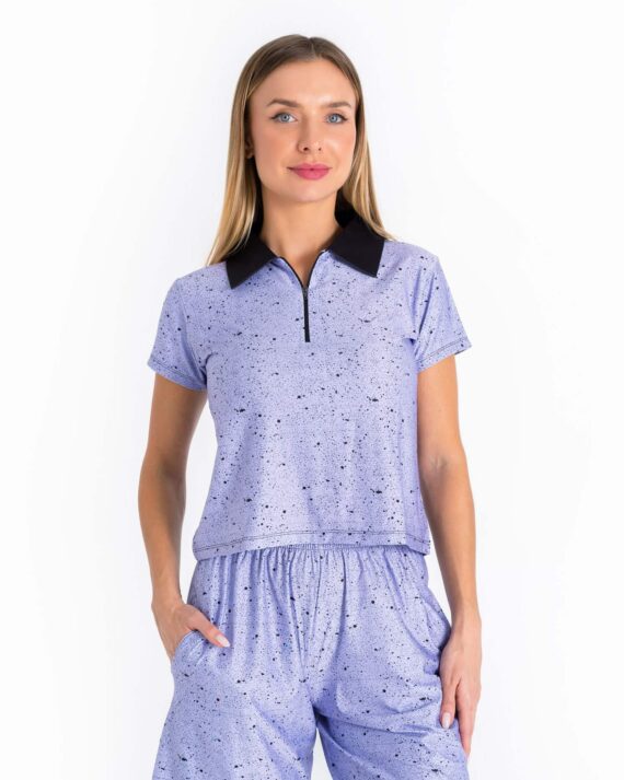 The “Dots” Polo – Lavender