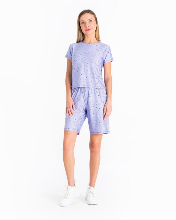 The “Dots” Texture T-shirt – Lavender