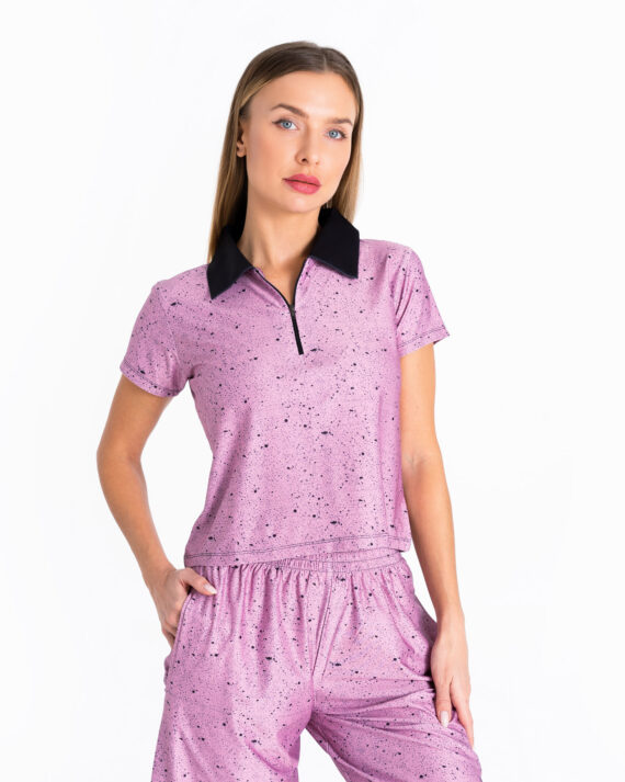 The “Dots” Polo – Purple