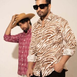 The "Shower of Forms" Cuban Collared Shirt