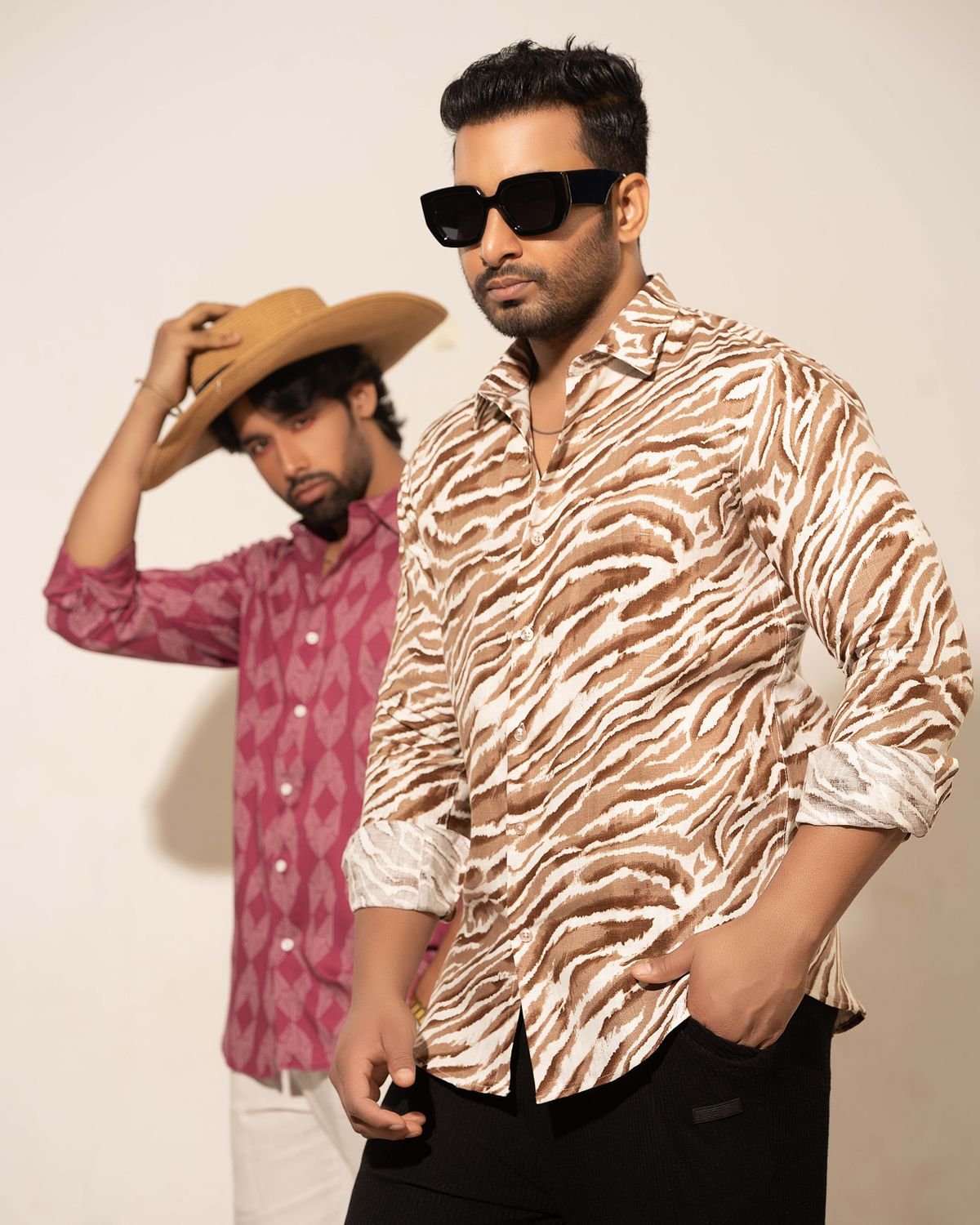 The "Shower of Forms" Cuban Collared Shirt
