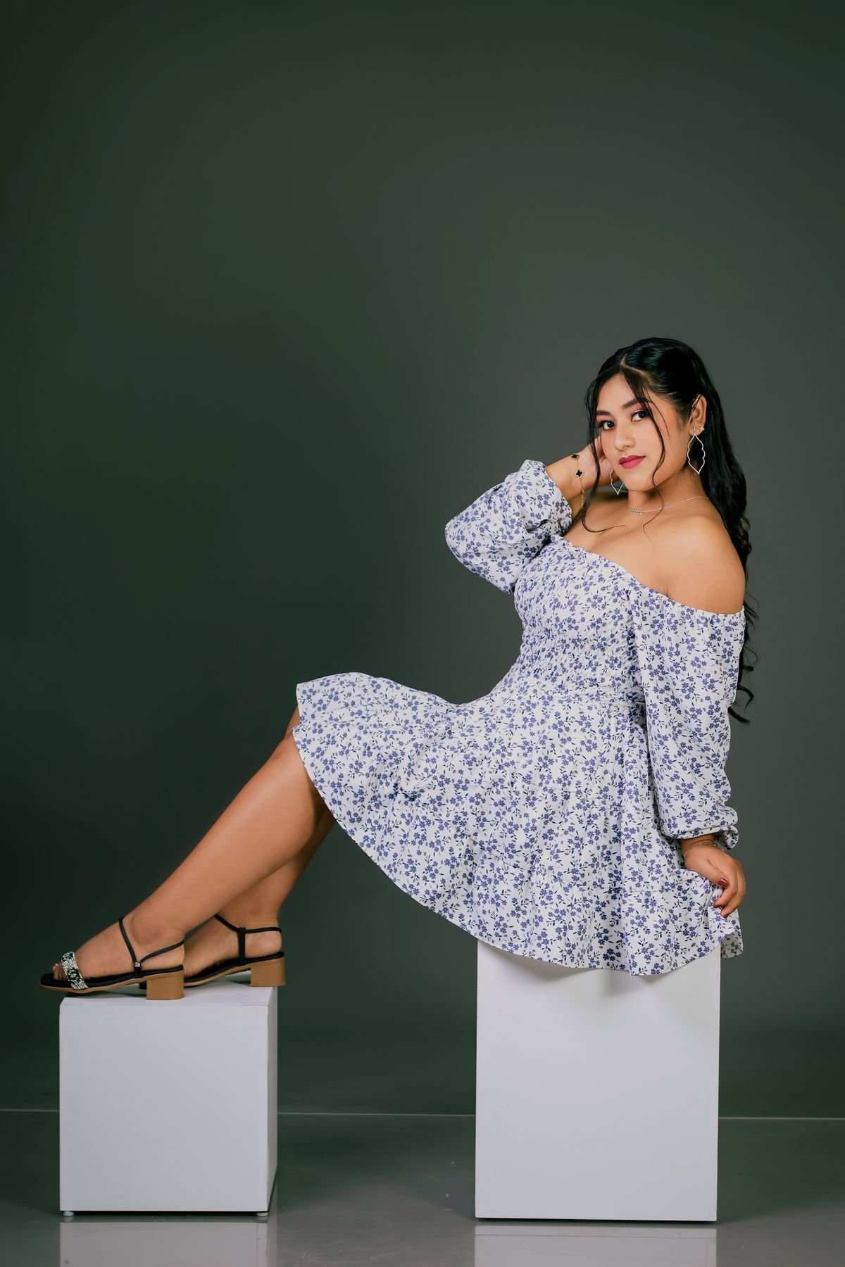 The "Rough Notes" Dress With Elasticated Waistband